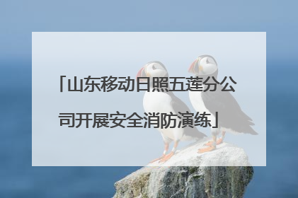 山东移动日照五莲分公司开展安全消防演练