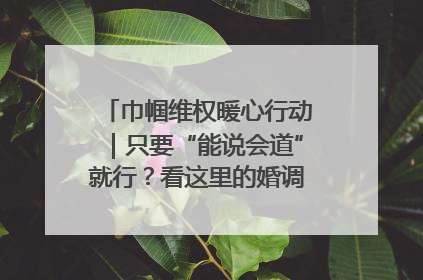 巾帼维权暖心行动｜只要“能说会道”就行？看这里的婚调员如何各显神通→