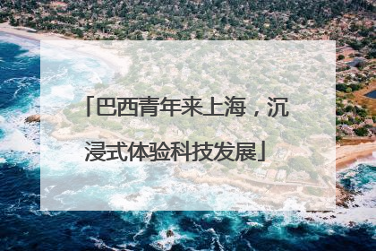 巴西青年来上海，沉浸式体验科技发展