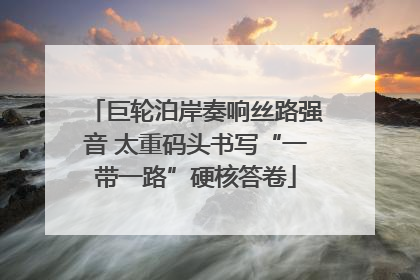 巨轮泊岸奏响丝路强音 太重码头书写“一带一路”硬核答卷