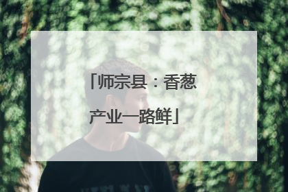 师宗县：香葱产业一路鲜