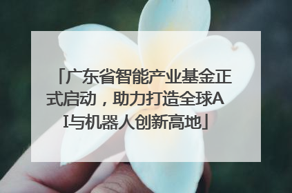 广东省智能产业基金正式启动，助力打造全球AI与机器人创新高地