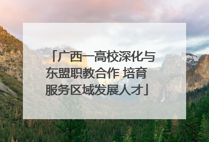 广西一高校深化与东盟职教合作 培育服务区域发展人才