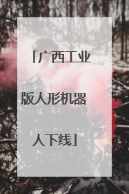广西工业版人形机器人下线