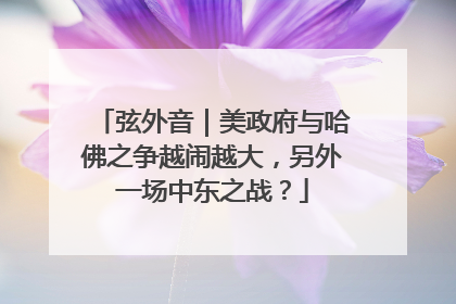 弦外音｜美政府与哈佛之争越闹越大，另外一场中东之战？