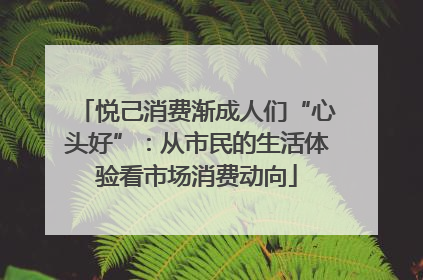 悦己消费渐成人们“心头好”：从市民的生活体验看市场消费动向