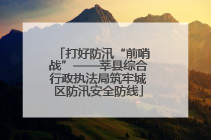 打好防汛“前哨战”——莘县综合行政执法局筑牢城区防汛安全防线