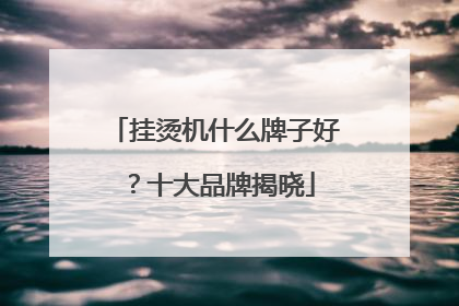 挂烫机什么牌子好?十大品牌揭晓