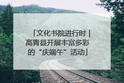 文化书院进行时｜高青县开展丰富多彩的“庆端午”活动