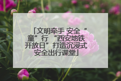 文明牵手 安全“童”行 “西安地铁开放日”打造沉浸式安全出行课堂