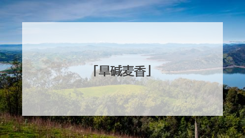 旱碱麦香