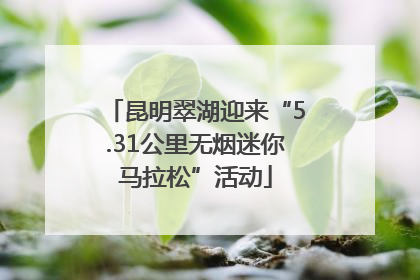 昆明翠湖迎来“5.31公里无烟迷你马拉松”活动