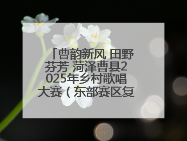 曹韵新风 田野芬芳 菏泽曹县2025年乡村歌唱大赛（东部赛区复赛）举办