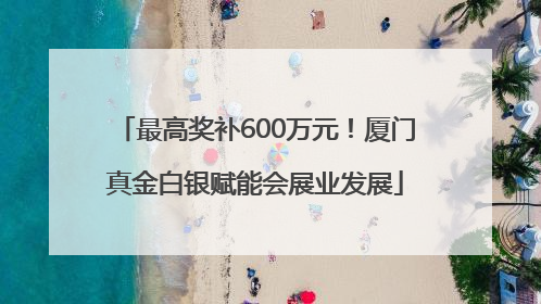最高奖补600万元！厦门真金白银赋能会展业发展