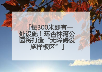 每300米即有一处设施！环杏林湾公园将打造“无障碍设施样板区”