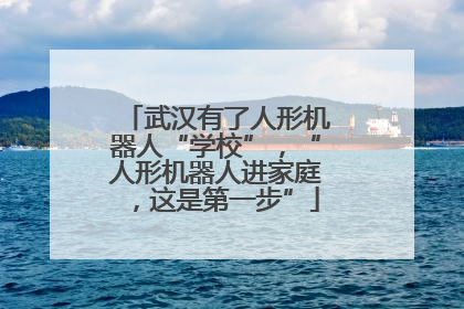武汉有了人形机器人“学校”，“人形机器人进家庭，这是第一步”