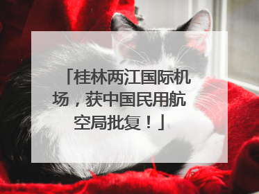 桂林两江国际机场，获中国民用航空局批复！