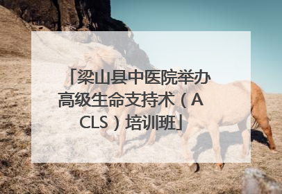 梁山县中医院举办高级生命支持术（ACLS）培训班
