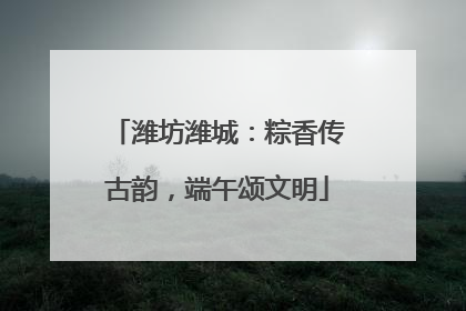 潍坊潍城：粽香传古韵，端午颂文明