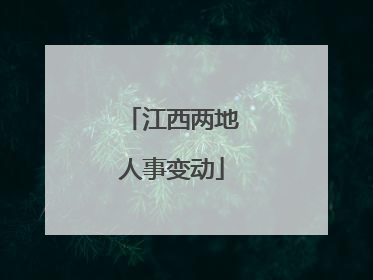 江西两地人事变动