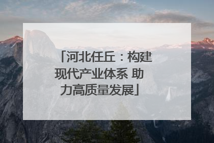 河北任丘：构建现代产业体系 助力高质量发展