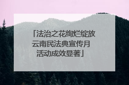 法治之花绚烂绽放 云南民法典宣传月活动成效显著