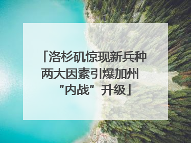 洛杉矶惊现新兵种 两大因素引爆加州“内战”升级