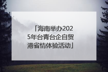 海南举办2025年台青台企自贸港省情体验活动