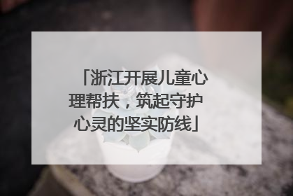 浙江开展儿童心理帮扶，筑起守护心灵的坚实防线