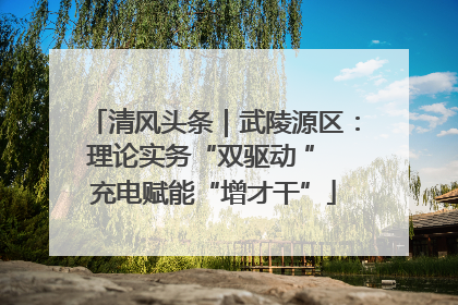 清风头条｜武陵源区：理论实务“双驱动 ” 充电赋能“增才干”