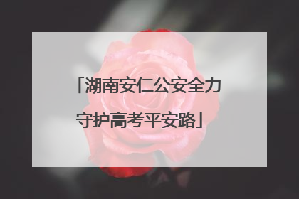 湖南安仁公安全力守护高考平安路