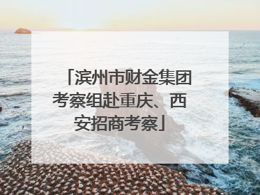 滨州市财金集团考察组赴重庆、西安招商考察