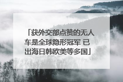 获外交部点赞的无人车是全球隐形冠军 已出海日韩欧美等多国