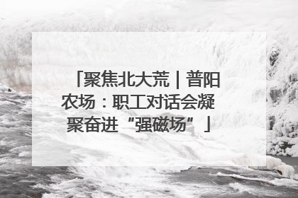 聚焦北大荒｜普阳农场：职工对话会凝聚奋进“强磁场”
