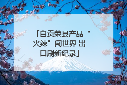 自贡荣县产品“火辣”闯世界 出口刷新纪录
