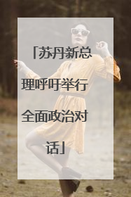 苏丹新总理呼吁举行全面政治对话