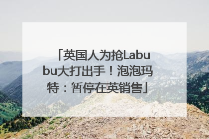 英国人为抢Labubu大打出手！泡泡玛特：暂停在英销售
