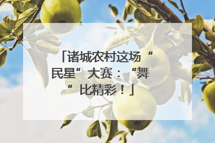 诸城农村这场“民星”大赛：“舞”比精彩！