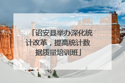诏安县举办深化统计改革，提高统计数据质量培训班