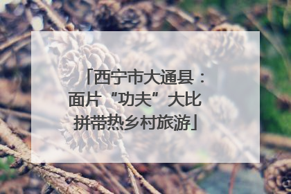 西宁市大通县：面片“功夫”大比拼带热乡村旅游