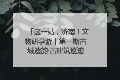 这一站，济南！文物研学游｜第一期古城遗韵·古建筑巡迹之旅圆满结束