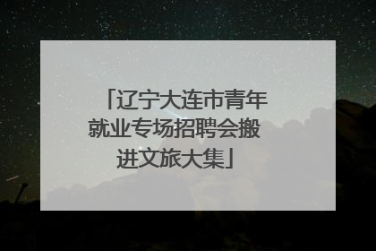 辽宁大连市青年就业专场招聘会搬进文旅大集