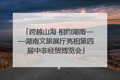跨越山海 相约湖南——湖南文旅展厅亮相第四届中非经贸博览会