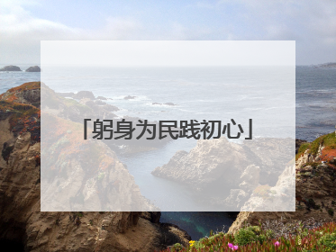 躬身为民践初心