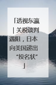 透视东瀛｜关税谈判遇阻，日本向美国递出“投名状”