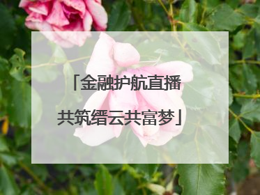 金融护航直播 共筑缙云共富梦