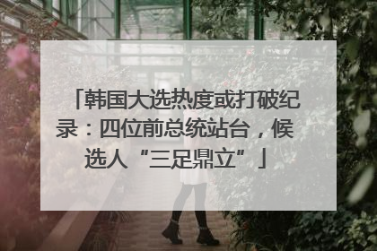 韩国大选热度或打破纪录：四位前总统站台，候选人“三足鼎立”