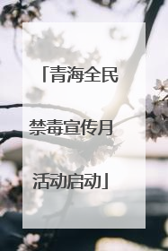 青海全民禁毒宣传月活动启动