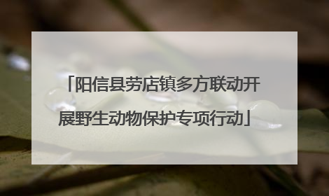 阳信县劳店镇多方联动开展野生动物保护专项行动