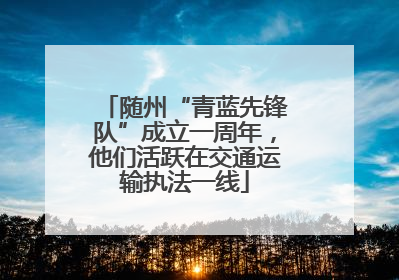 随州“青蓝先锋队”成立一周年，他们活跃在交通运输执法一线